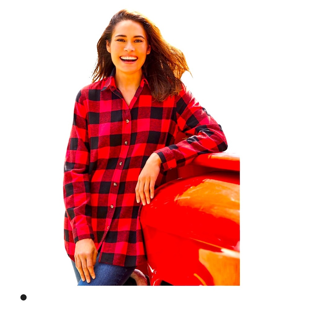 Woman Within Women's Plus Size
Classic Button Down shirt 4X